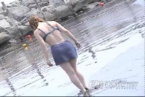 Get Out of the Way! Hot Lady in Swimsuit Passing! 4