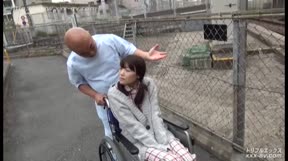 Nurse elderly　touch patient girl